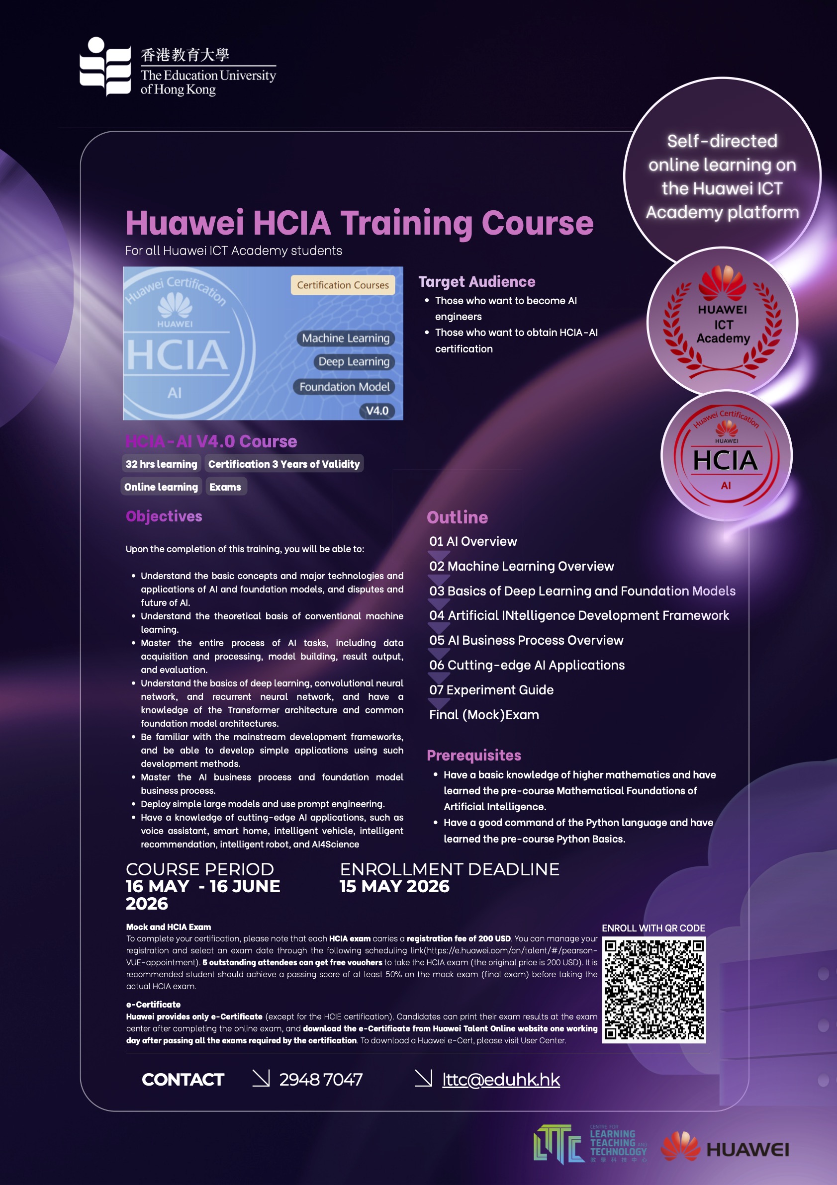 Invitation to Students in Huawei HCIA Training Course 2026_AI_29_4_2026