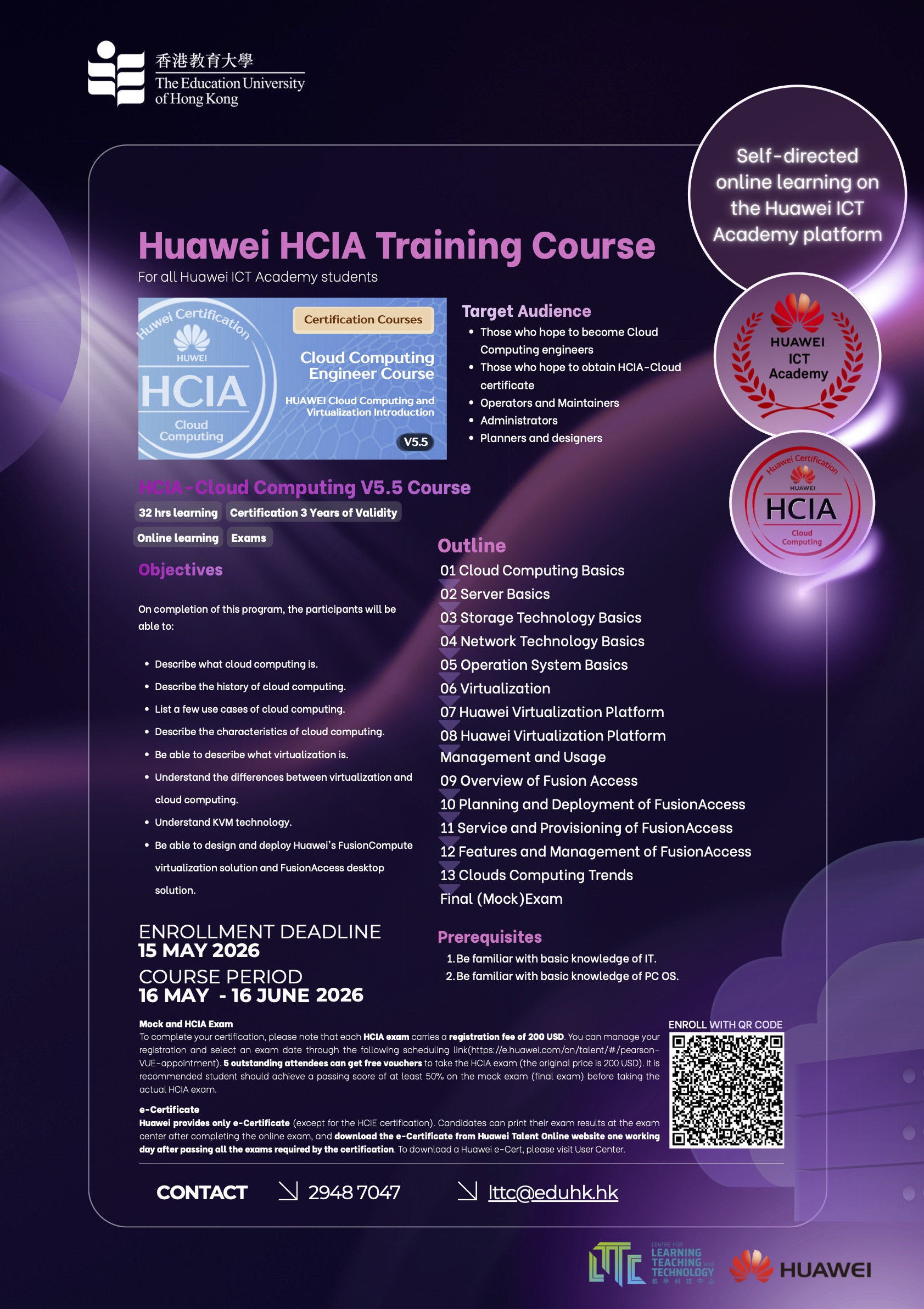 Invitation to Students in Huawei HCIA Training Course 2026_Cloud Computering_29_4_2026